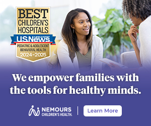 Best Children's Hospitals U.S. News and World Report. Behavioral Health 2024-2025. We empower children and families with the tools for healthy minds. Nemours children's health. Learn more.